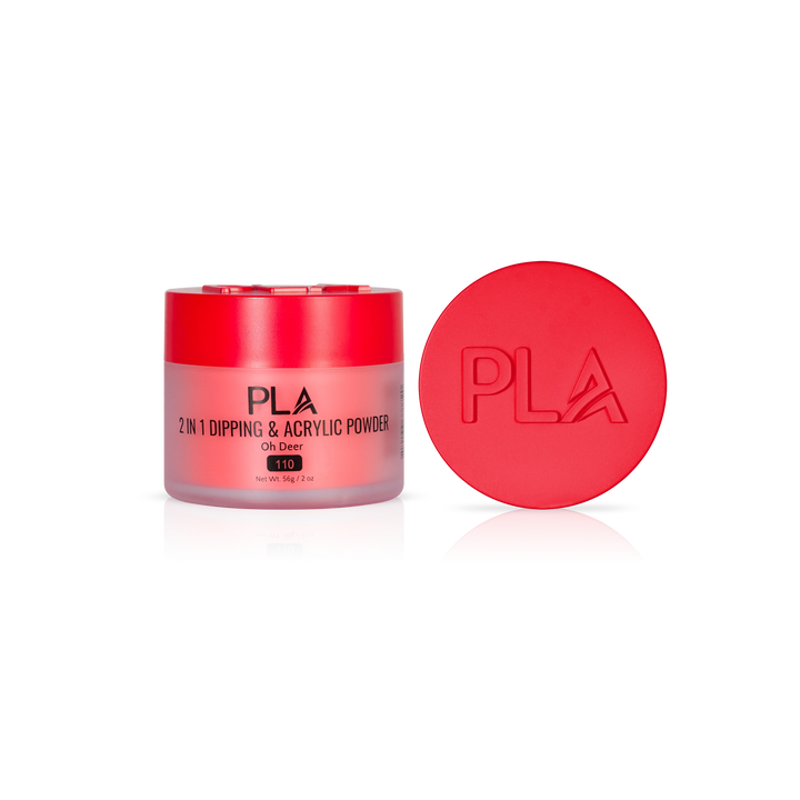 PLA Nail Dip Powder (front view of the jar and lid)