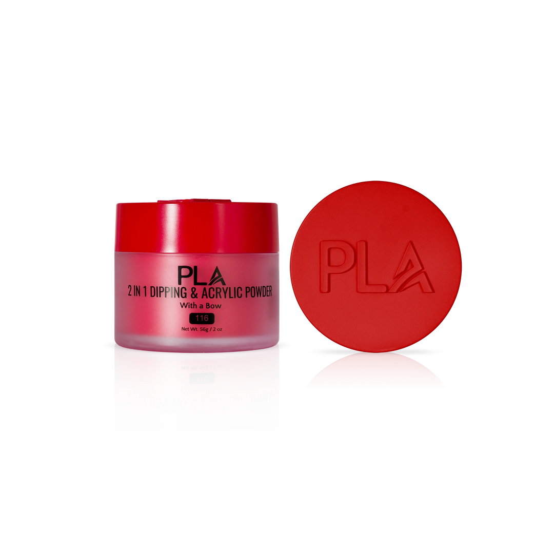 PLA Nail Dip Powder (front view of the jar and lid)