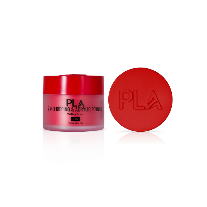 PLA Nail Dip Powder (front view of the jar and lid)