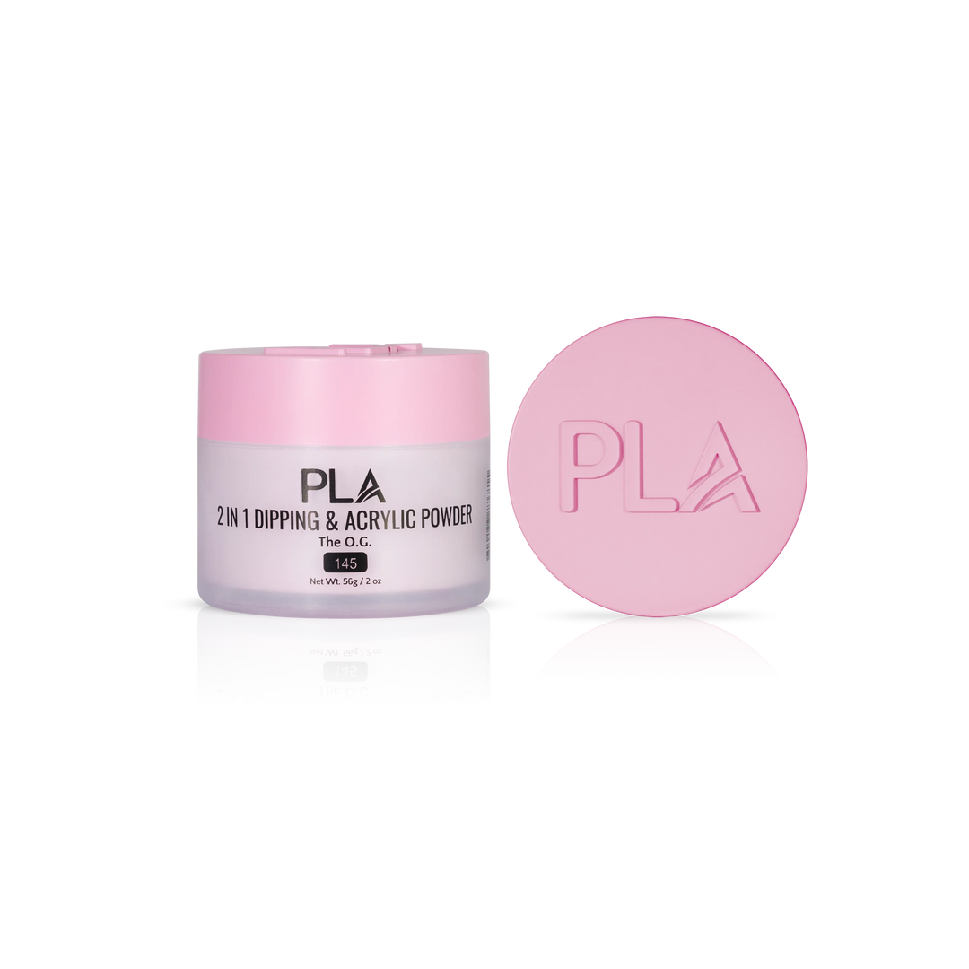 PLA Nail Dip Powder (front view of the jar and lid)