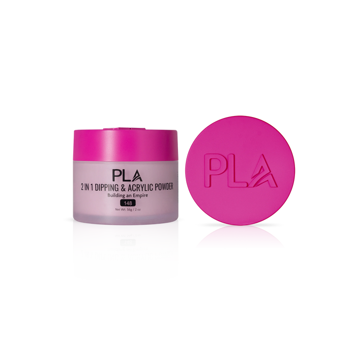 PLA Nail Dip Powder (front view of the jar and lid)