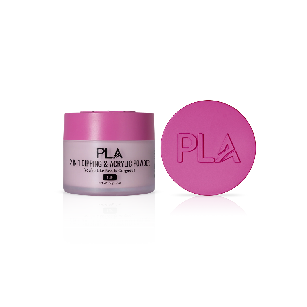PLA Nail Dip Powder (front view of the jar and lid)