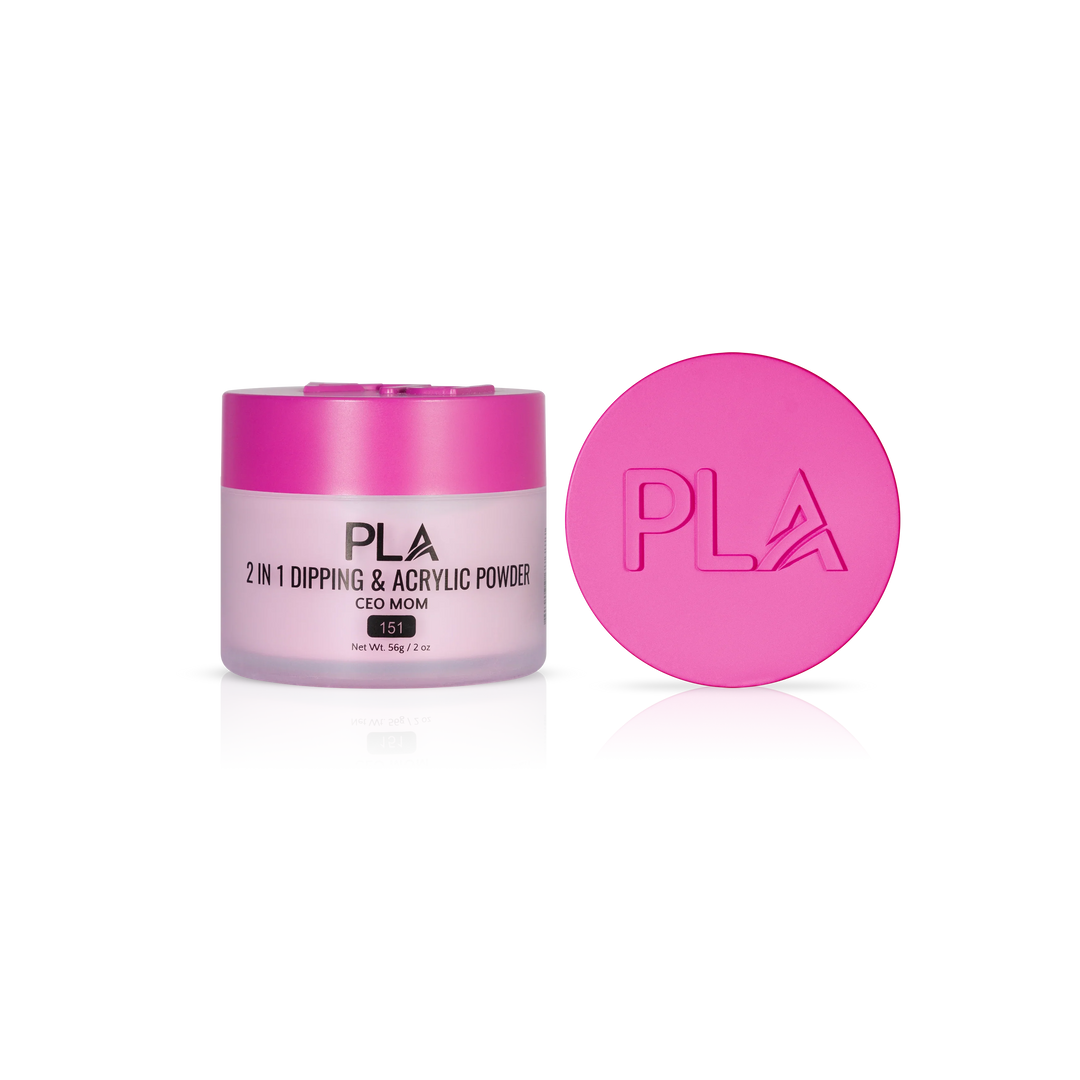 PLA Nail Dip Powder (front view of the jar and lid)