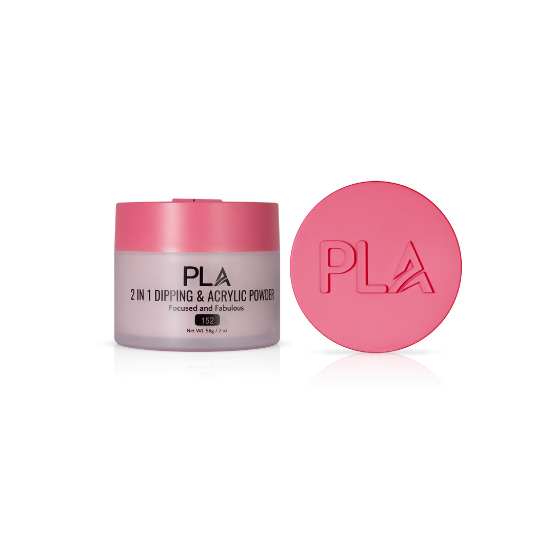 PLA Nail Dip Powder (front view of the jar and lid)