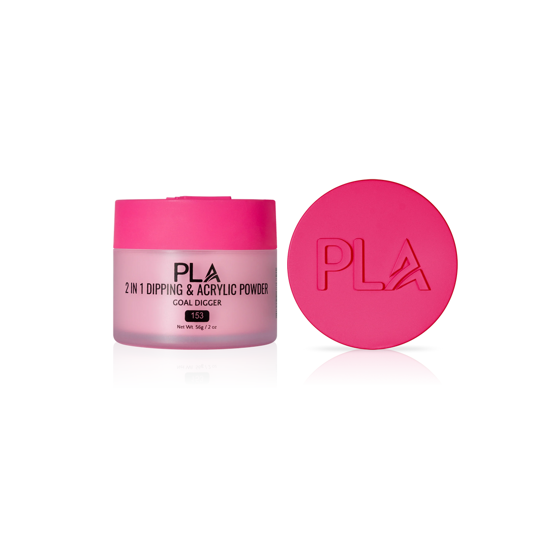 PLA Nail Dip Powder (front view of the jar and lid)