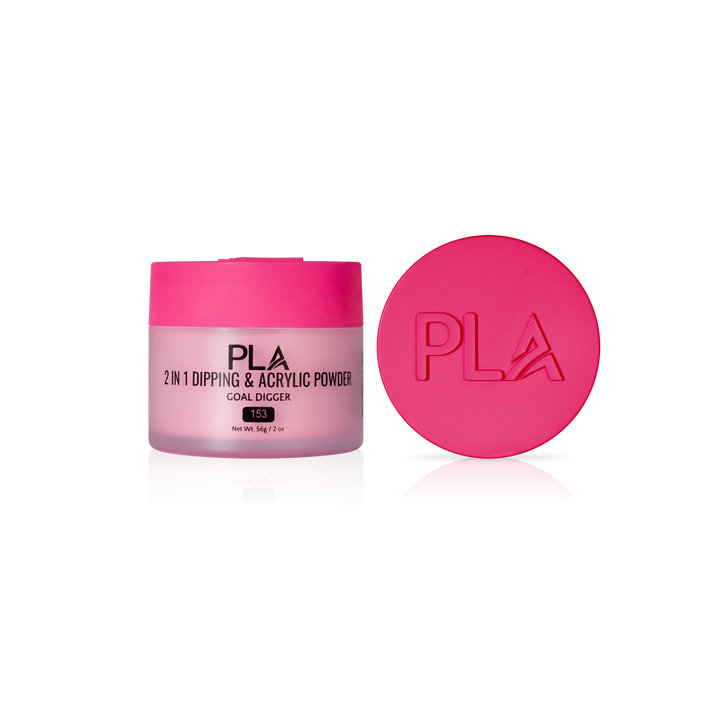 PLA Nail Dip Powder (front view of the jar and lid)