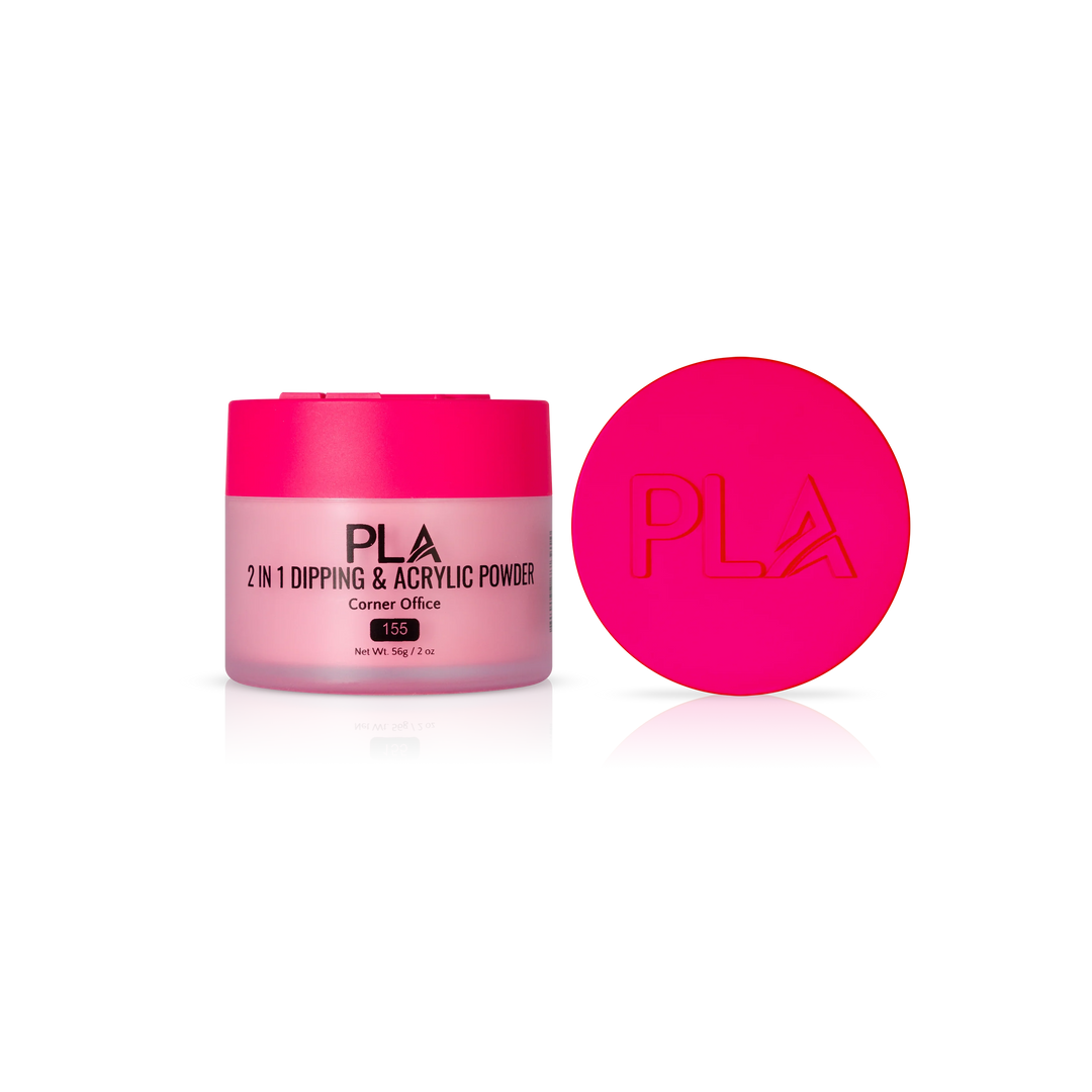 PLA Nail Dip Powder (front view of the jar and lid)