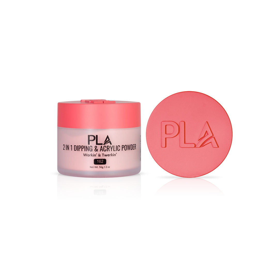 PLA Nail Dip Powder (front view of the jar and lid)