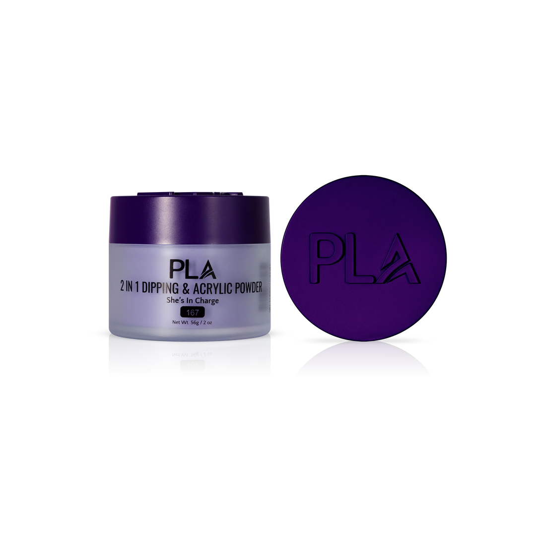 PLA Nail Dip Powder (front view of the jar and lid)