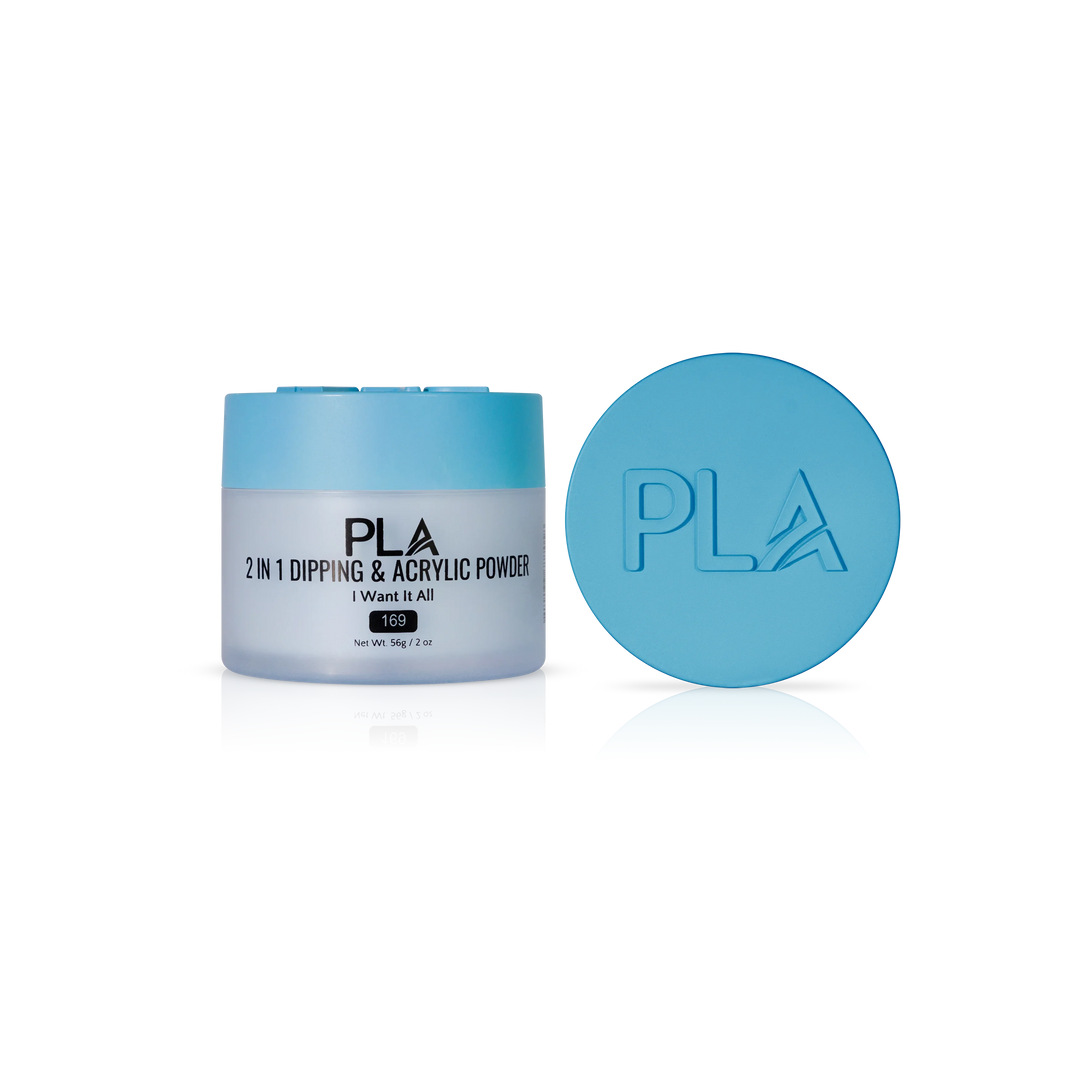 PLA Nail Dip Powder (front view of the jar and lid)