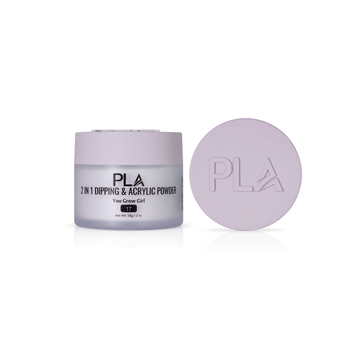 PLA Nail Dip Powder (front view of the jar and lid)