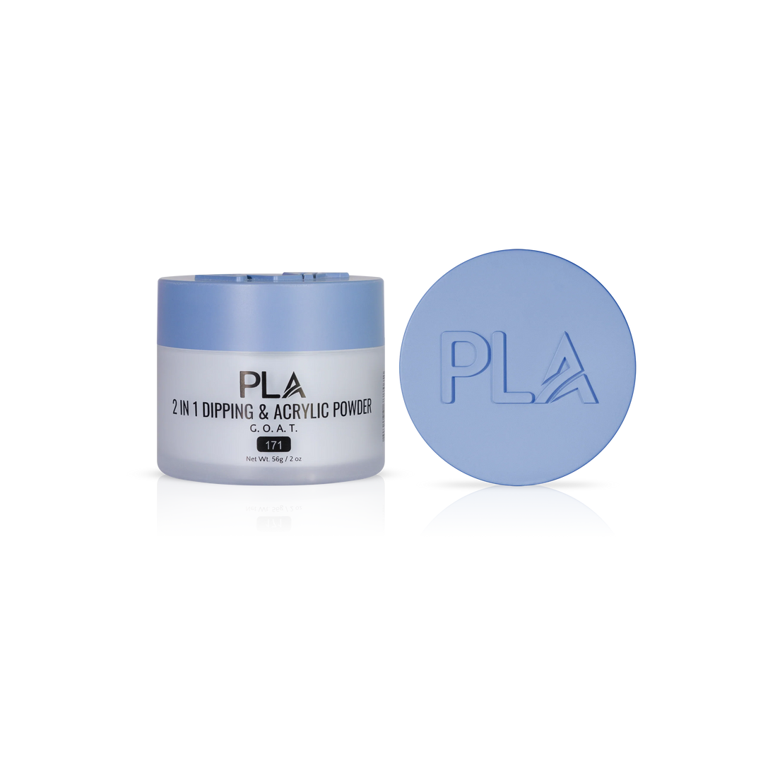 PLA Nail Dip Powder (front view of the jar and lid)