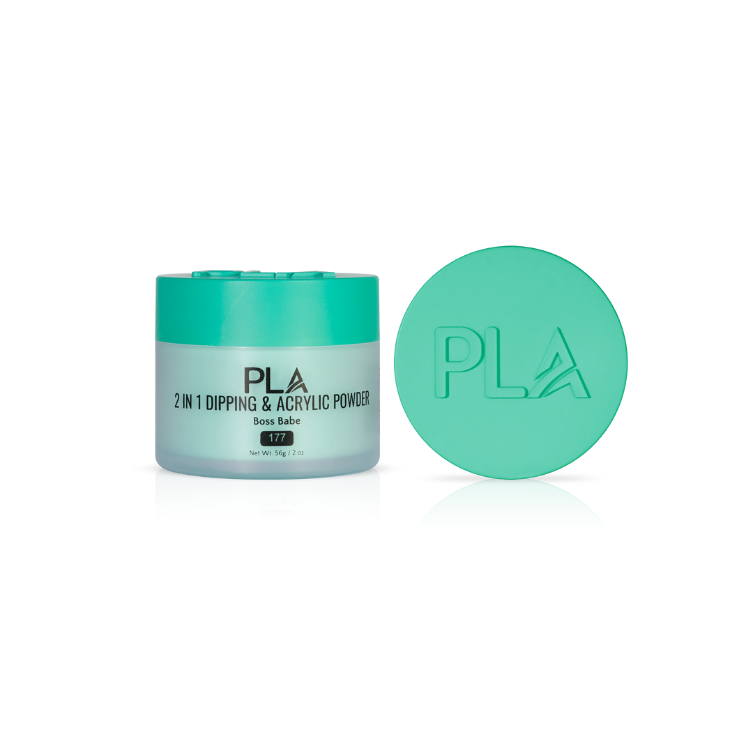 PLA Nail Dip Powder (front view of the jar and lid)