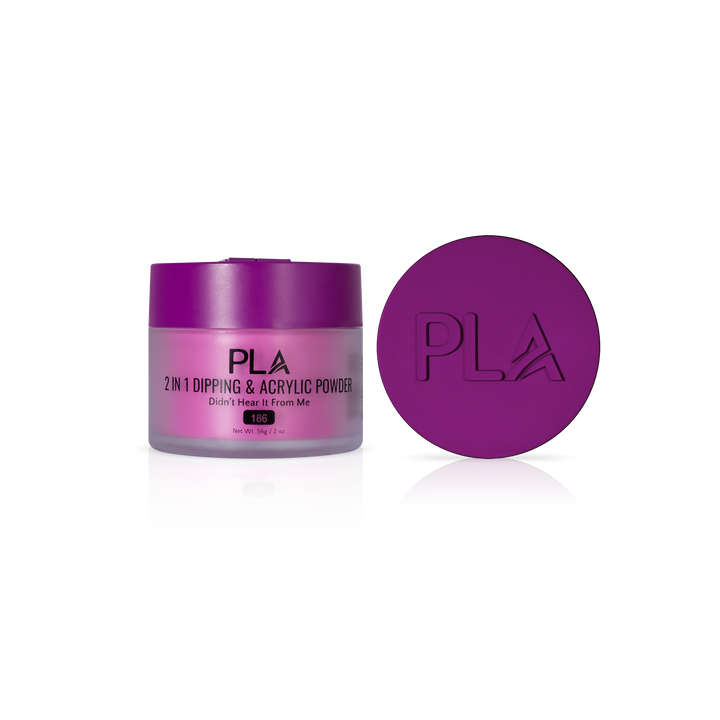 PLA Nail Dip Powder (front view of the jar and lid)