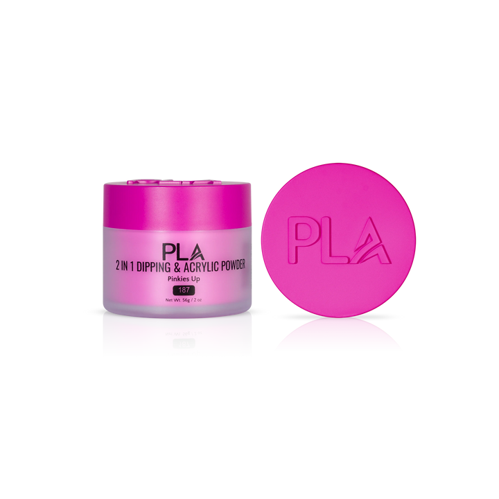 PLA Nail Dip Powder (front view of the jar and lid)