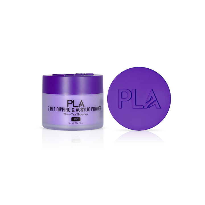 PLA Nail Dip Powder (front view of the jar and lid)