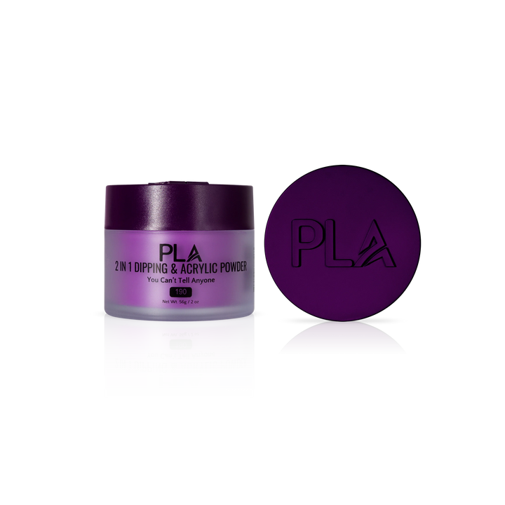 PLA Nail Dip Powder (front view of the jar and lid)