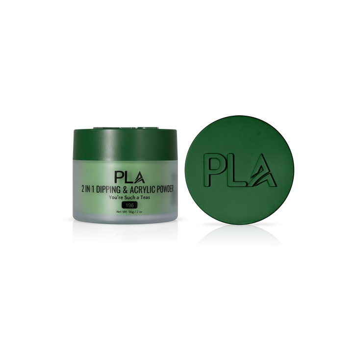 PLA Nail Dip Powder (front view of the jar and lid)
