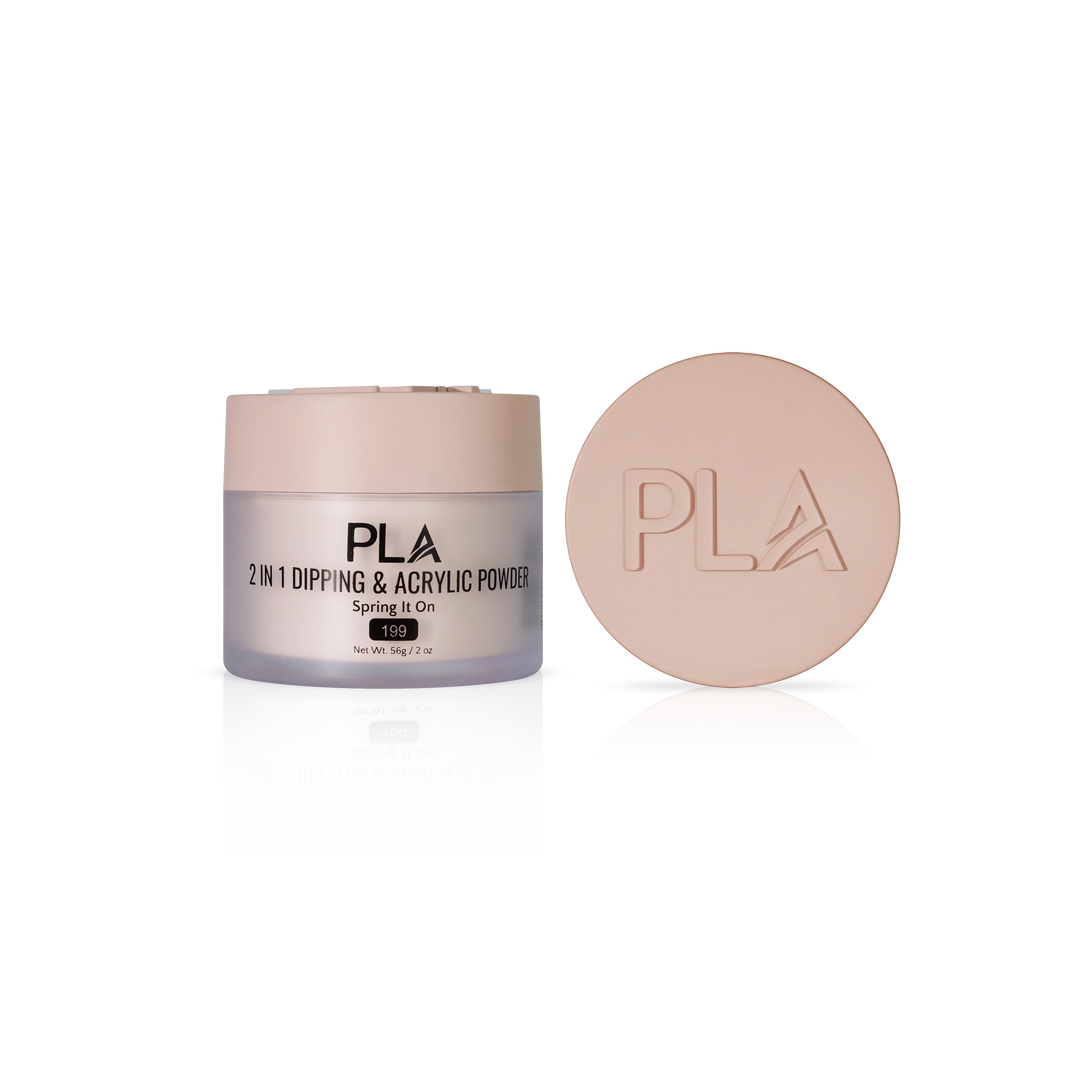 PLA Nail Dip Powder (front view of the jar and lid)