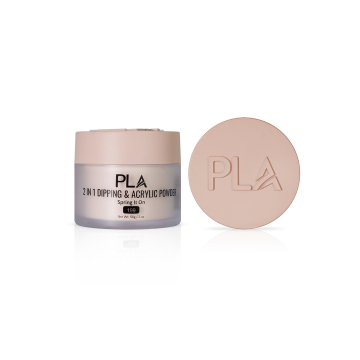 PLA Nail Dip Powder (front view of the jar and lid)