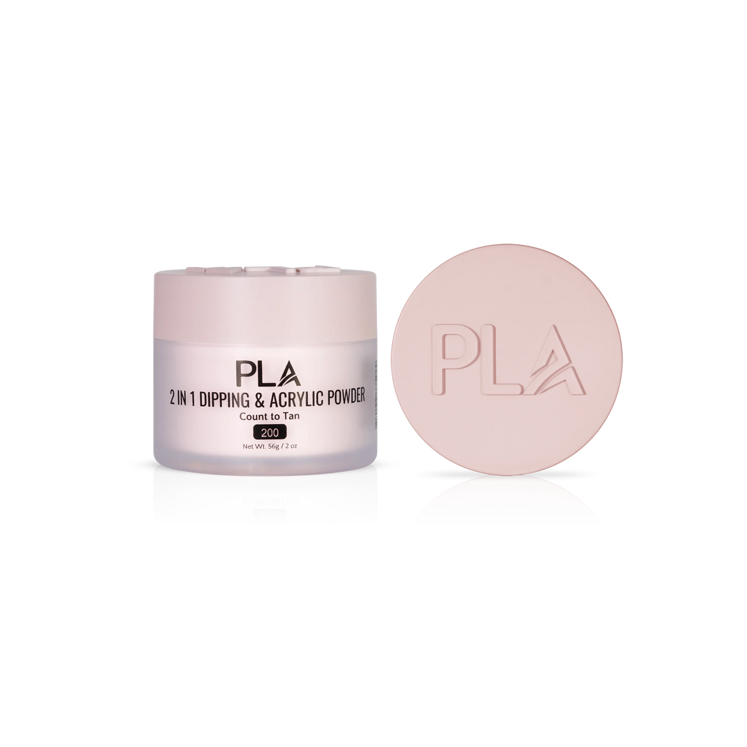 PLA Nail Dip Powder (front view of the jar and lid)