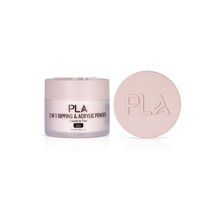 PLA Nail Dip Powder (front view of the jar and lid)
