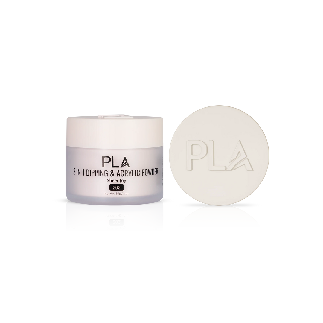 PLA Nail Dip Powder (front view of the jar and lid)
