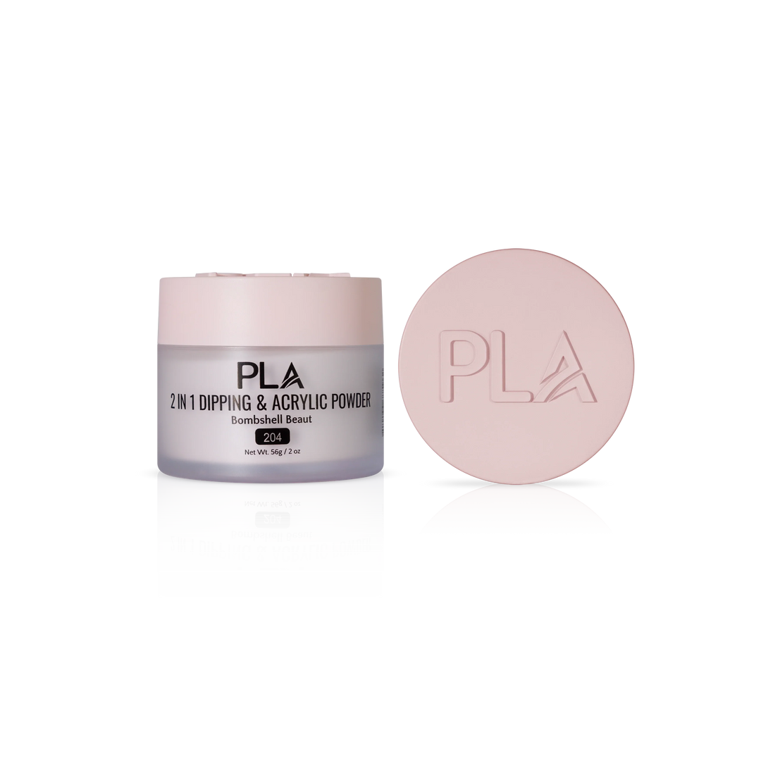 PLA Nail Dip Powder (front view of the jar and lid)