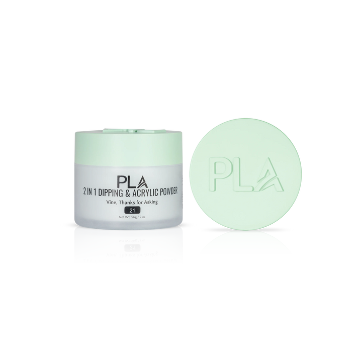 PLA Nail Dip Powder (front view of the jar and lid)