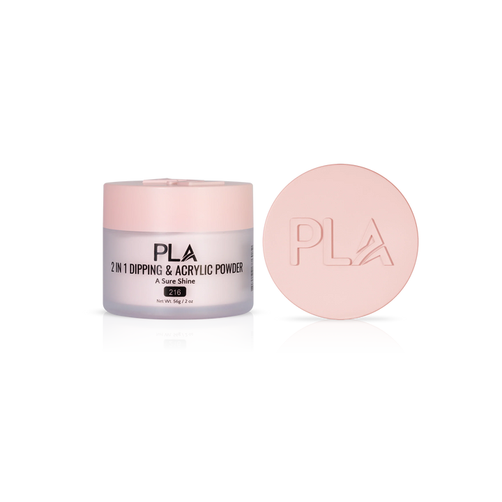 PLA Nail Dip Powder (front view of the jar and lid)