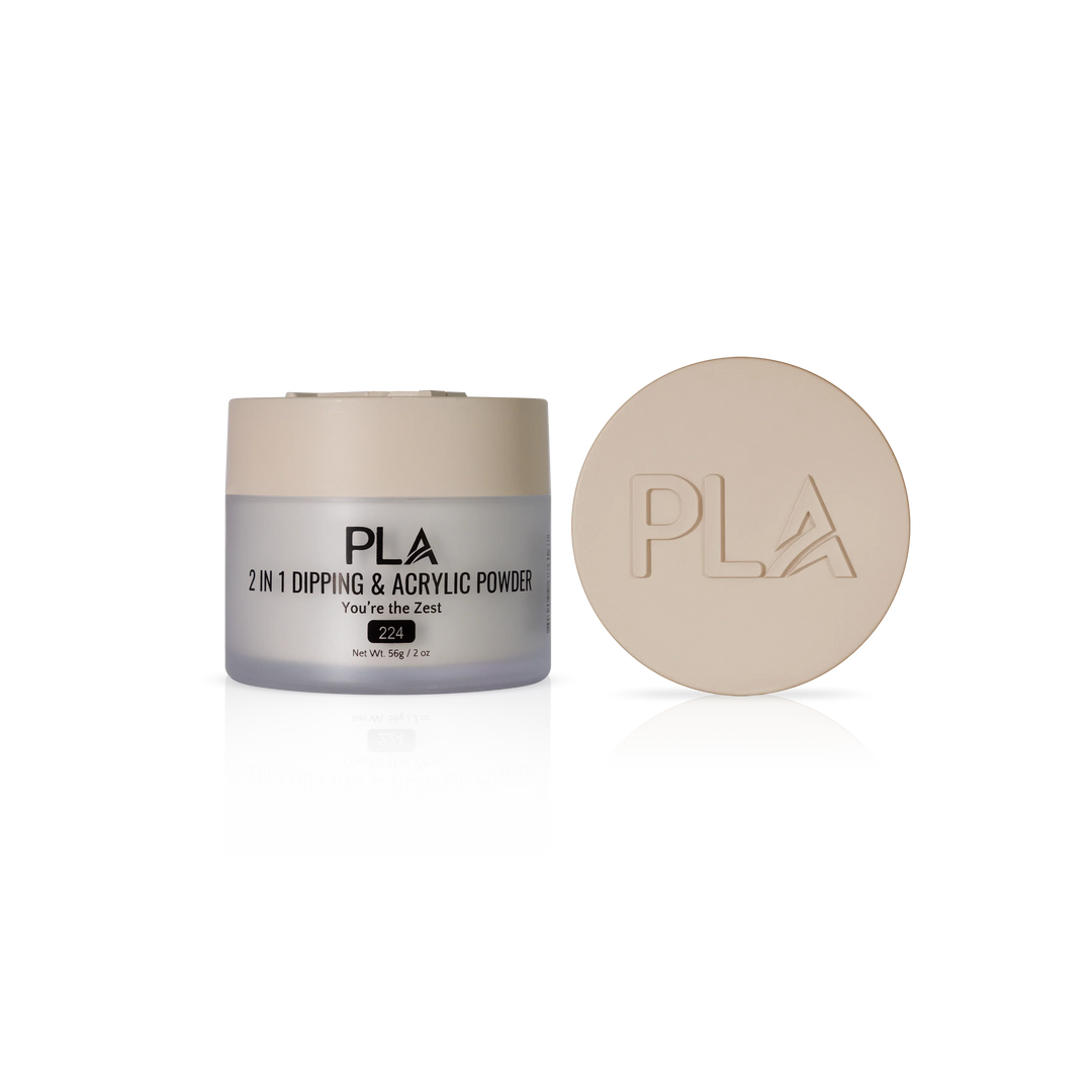 PLA Nail Dip Powder (front view of the jar and lid)