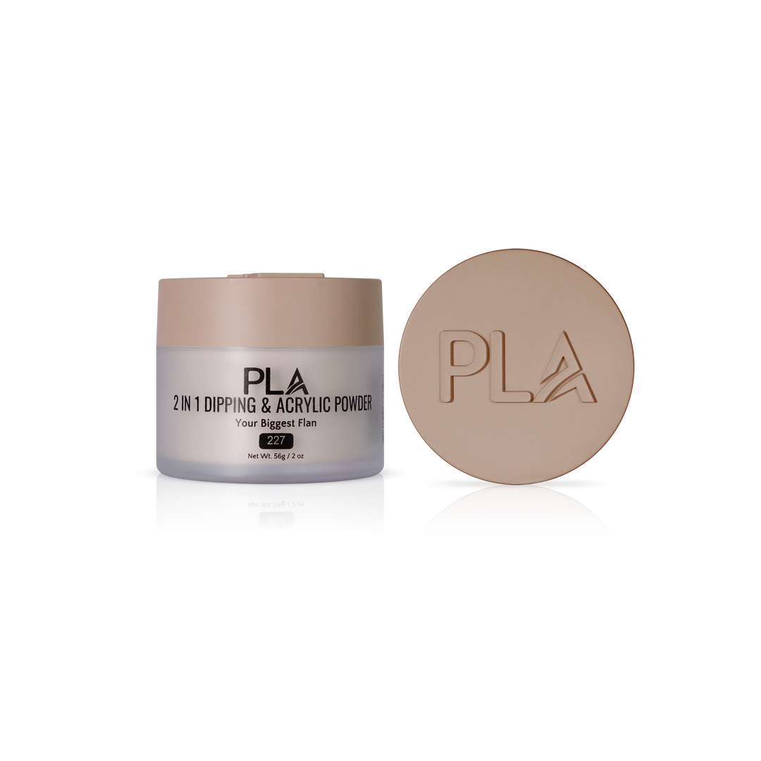 PLA Nail Dip Powder (front view of the jar and lid)