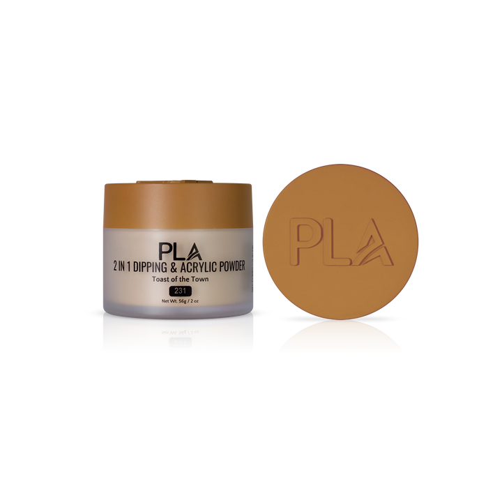 PLA Nail Dip Powder (front view of the jar and lid)