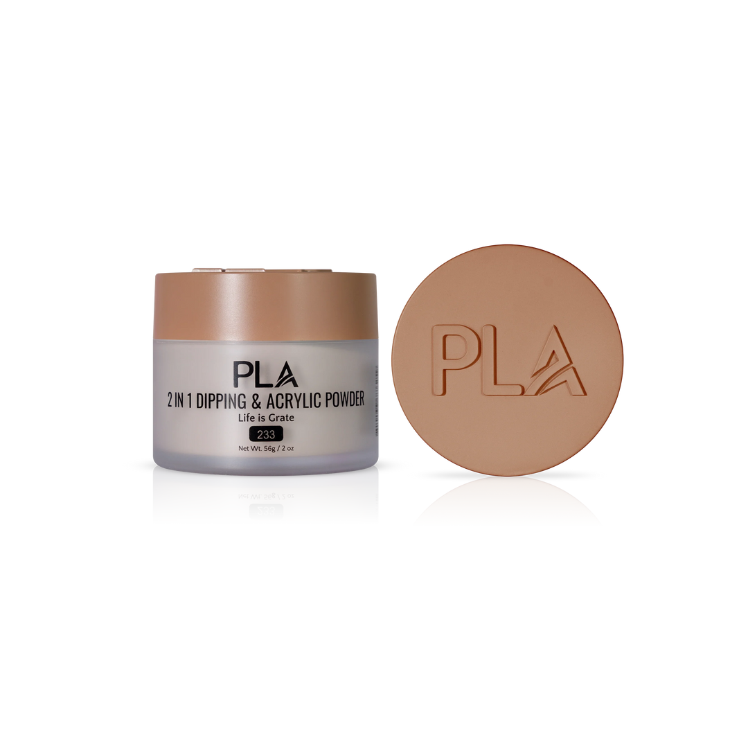 PLA Nail Dip Powder (front view of the jar and lid)