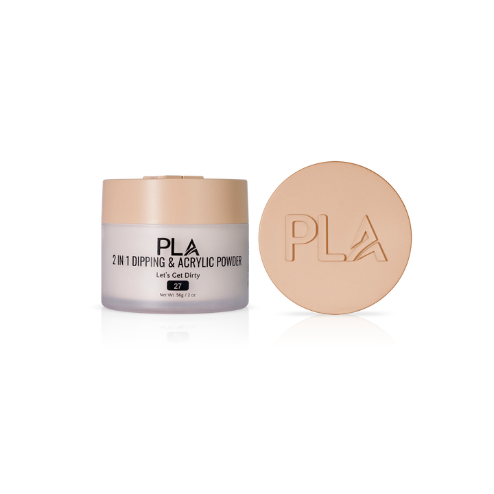 PLA Nail Dip Powder (front view of the jar and lid)