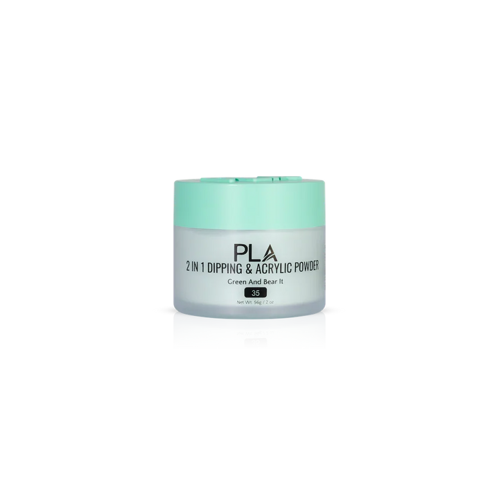 PLA Nail Dip Powder (front view of the jar)
