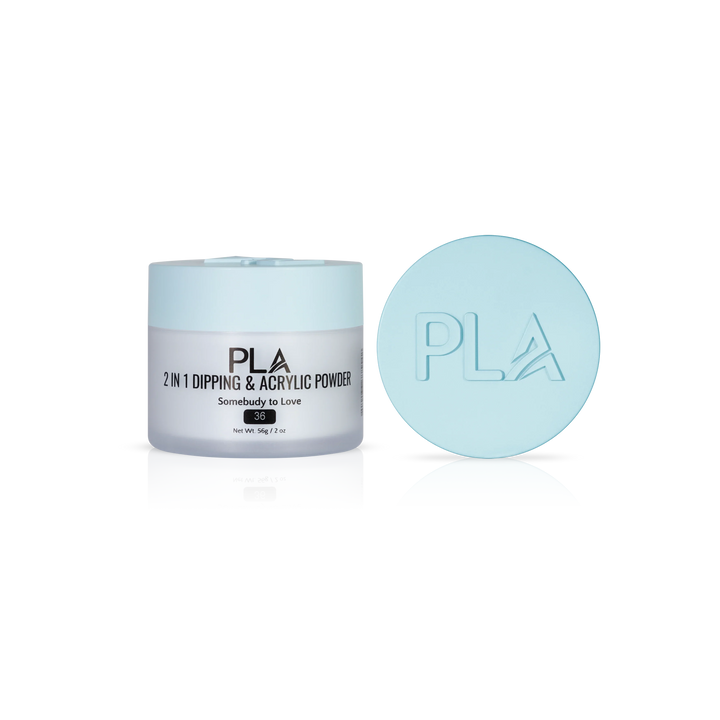 PLA Nail Dip Powder (front view of the jar and lid)