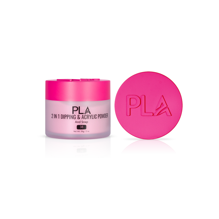 PLA Nail Dip Powder (front view of the jar and lid)