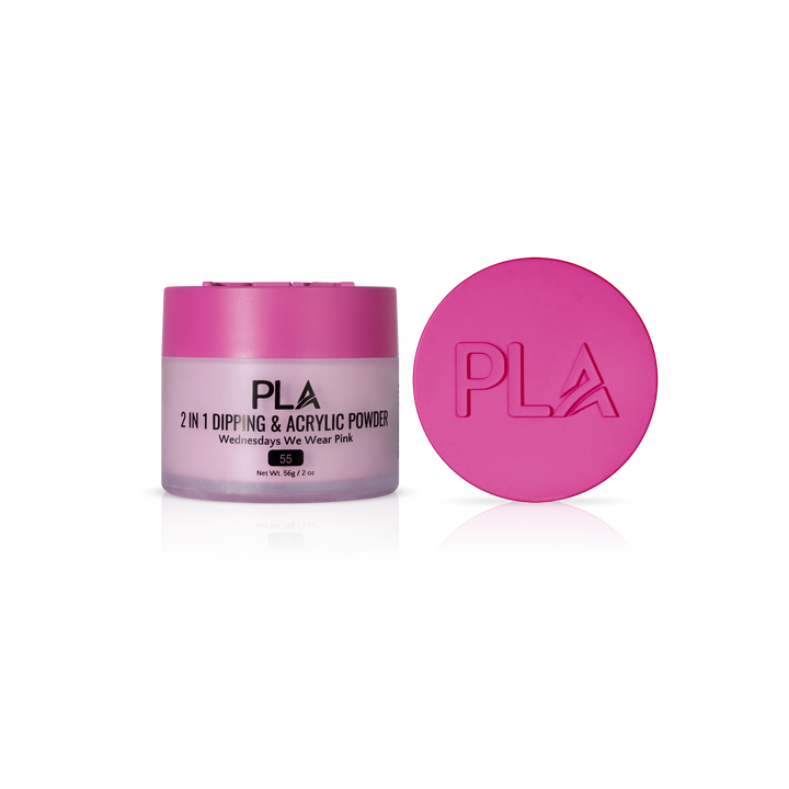PLA Nail Dip Powder (front view of the jar and lid)