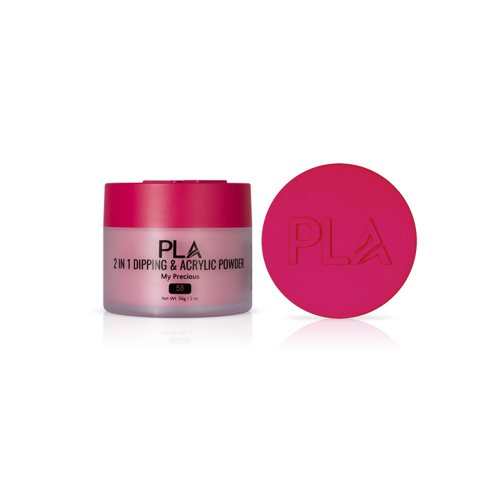 PLA Nail Dip Powder (front view of the jar and lid)