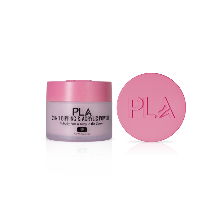 PLA Nail Dip Powder (front view of the jar and lid)