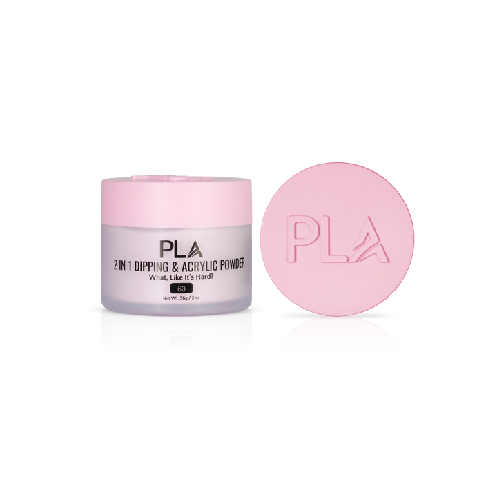 PLA Nail Dip Powder (front view of the jar and lid)