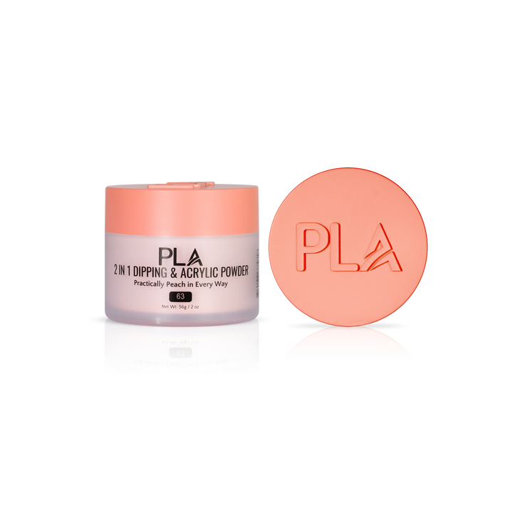 PLA Nail Dip Powder (front view of the jar and lid)