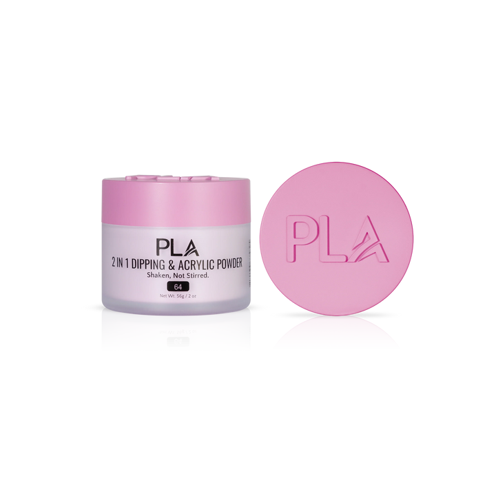 PLA Nail Dip Powder (front view of the jar and lid)