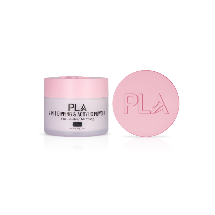 PLA Nail Dip Powder (front view of the jar and lid)