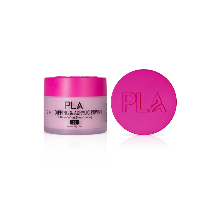 PLA Nail Dip Powder (front view of the jar and lid)