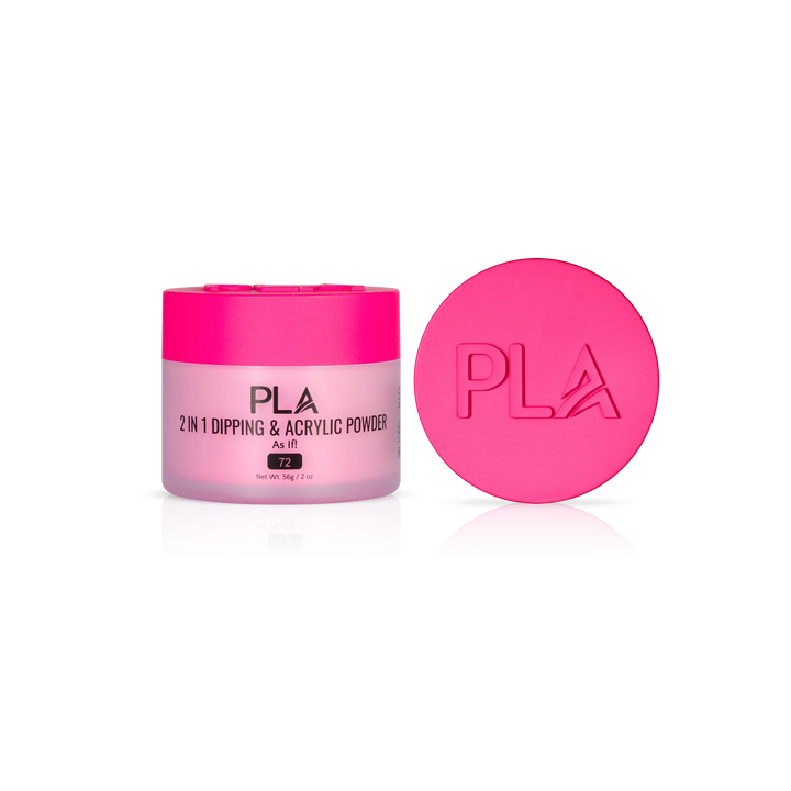 PLA Nail Dip Powder (front view of the jar and lid)