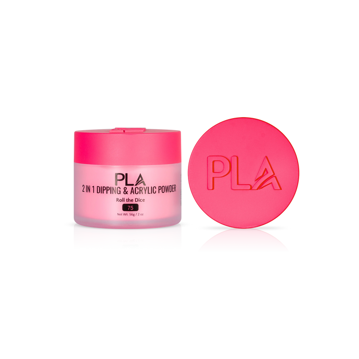 PLA Nail Dip Powder (front view of the jar and lid)