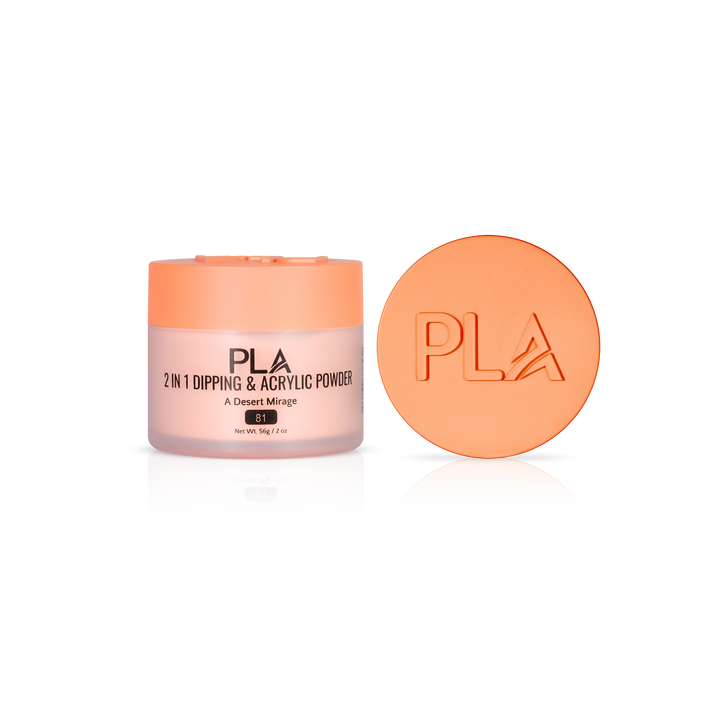 PLA Nail Dip Powder (front view of the jar and lid)