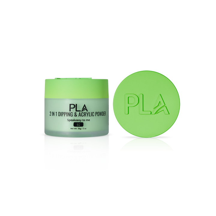 PLA Nail Dip Powder (front view of the jar and lid)